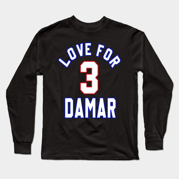 LOVE FOR 3 DAMAR Long Sleeve T-Shirt by teesmile